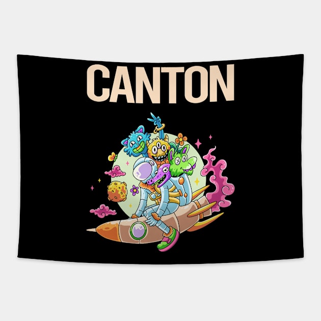 Happy Monsters Canton Tapestry by rosenbaumquinton52