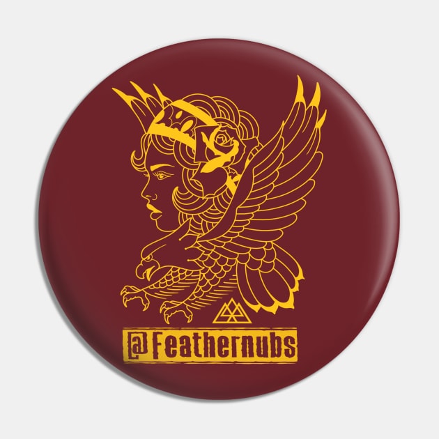 Eagle Lady Pin by Feathernubs