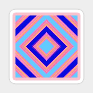 Colorful Stripe Pattern Magnet