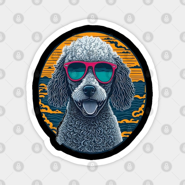 Summer Shirt Havanese Poodle Cool Dog Sunglasses Magnet by design-lab-berlin