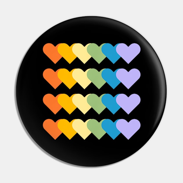 Heart Rainbow Flag LGBT Gay Les Pride Support LGBTQ Parade Pin by Synithia Vanetta Williams