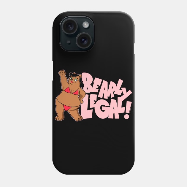 Bearly Legal Phone Case by wloem