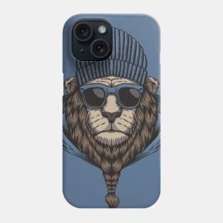 Cool Hipster Lion Head Phone Case