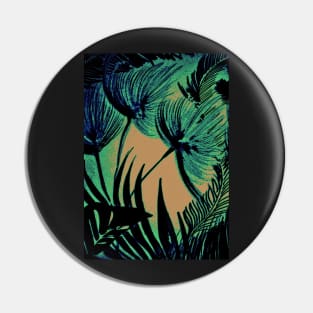 emerald tropical foliage Pin