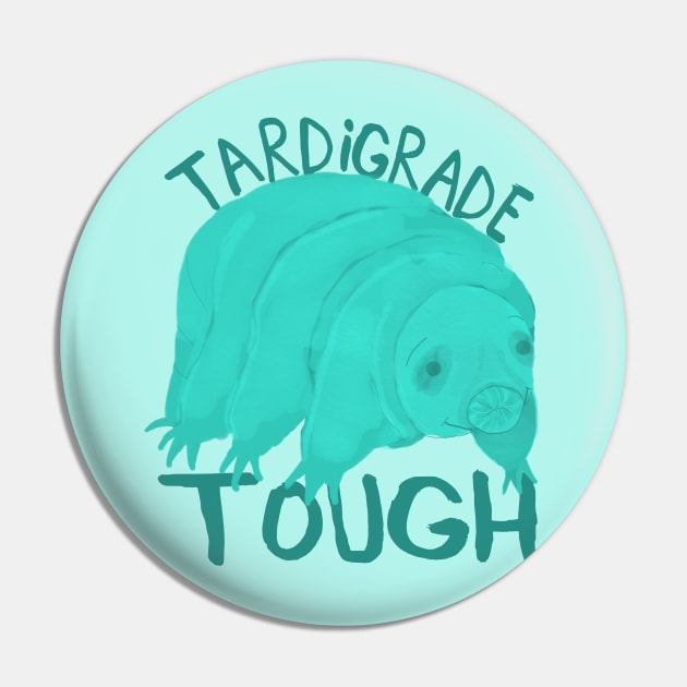 Tardigrade Tough, Water Bear Pin by ahadden