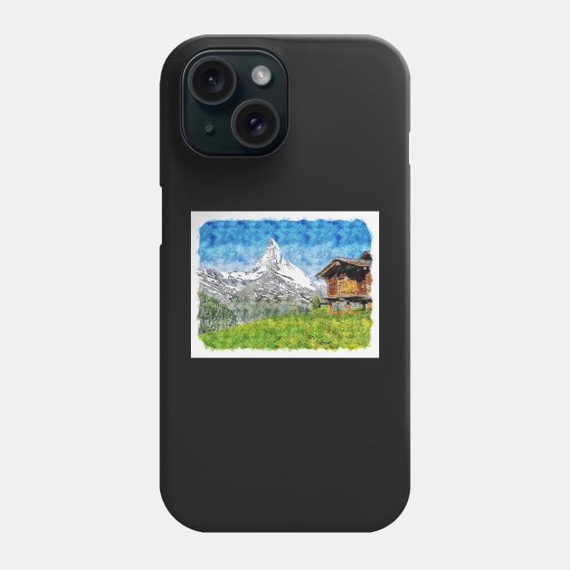 Matterhorn,Zermatt,Switzerland Phone Case by BokeeLee