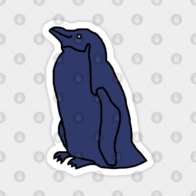 Blue Penguin Magnet by ellenhenryart