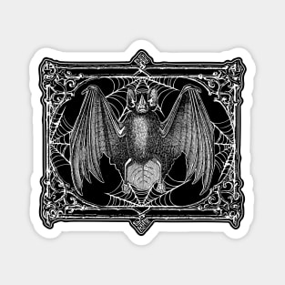 Victorian Halloween Bat Magnet