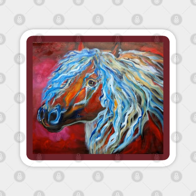 Gypsy Roan Magnet by jennyleeandjim