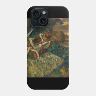 Edgar Degas Four Ballerina Dancers Orange Autumn fall Gift For art admirer Phone Case