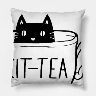 Kit Tea Cat Pillow