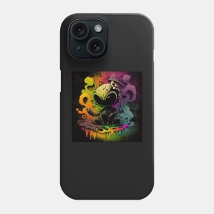 Cosmic Alien Two Splatter Paint Phone Case