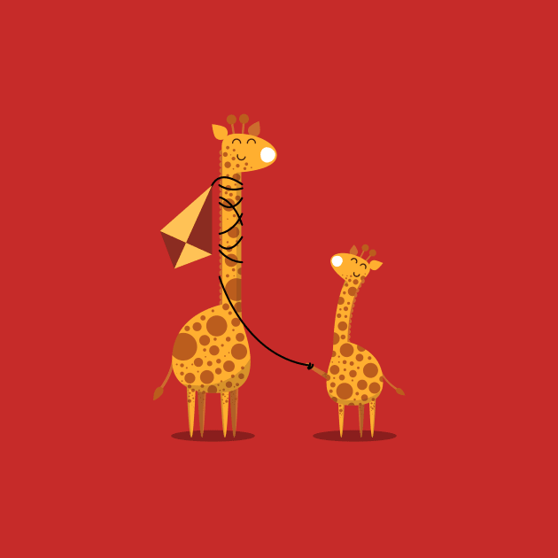 Giraffes can't fly kites by TipTop