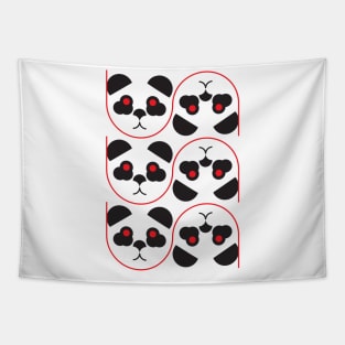 Panda face Tapestry