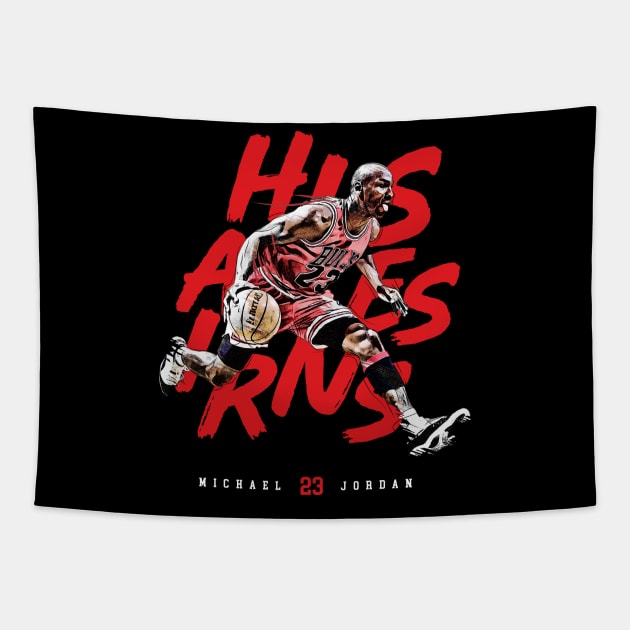 Michael Jordan His Airness Tapestry by edbertguinto