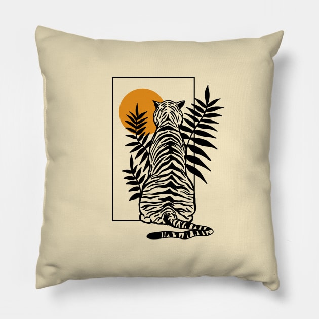 Tiger Pillow by SommersethArt