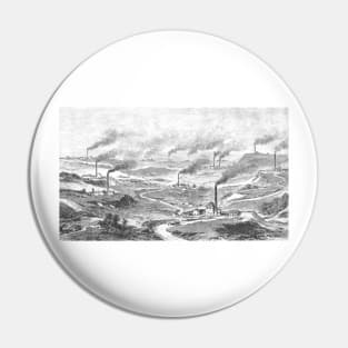 Old England mining painting Pin