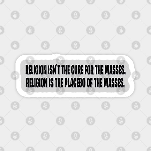 Religion and the masses Magnet by Orchid's Art