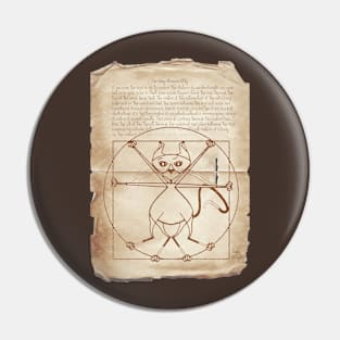 KINKY KITTY - The Kinky Vitruvian Kitty Pin