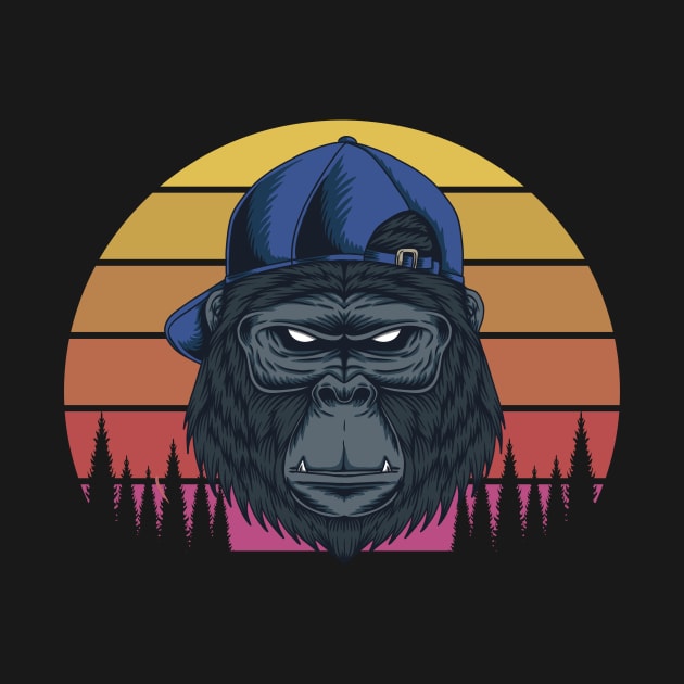 vintage monkey by Maxs