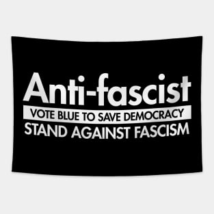 Anti-Fascist - Vote Blue to Save Democracy Tapestry