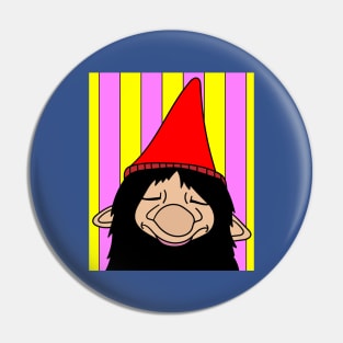 Funny Dwarf Garden Gnome Pin