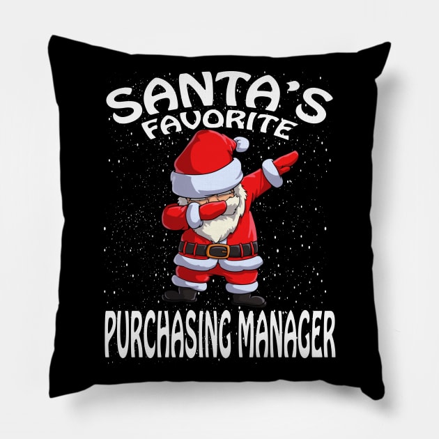 Santas Favorite Purchasing Manager Christmas Pillow by intelus