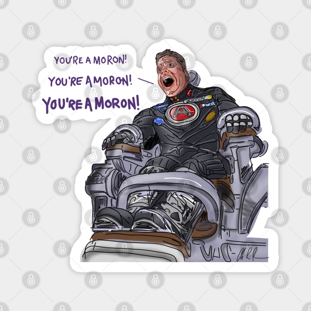Captain Amazing Thinks You're A Moron Magnet by 51Deesigns