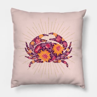 Floral crab Pillow