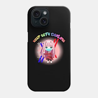 Keep safe darling, zero two chibi Phone Case