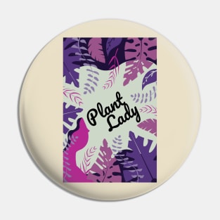 Plant Lady Foliage Design Pin