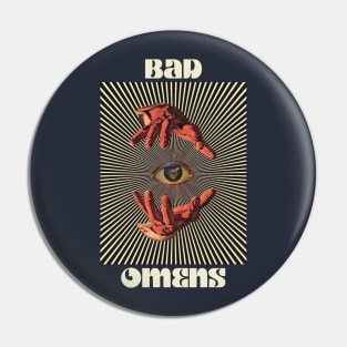 Hand Eyes Bad Omens Pin