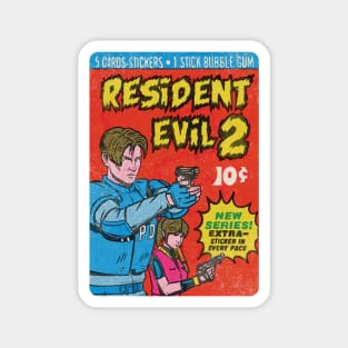 Resident Evil 2 Bubble Gum card fan art Magnet