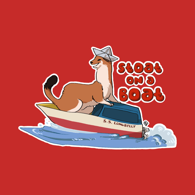 Stoat on a boat by Weebstick