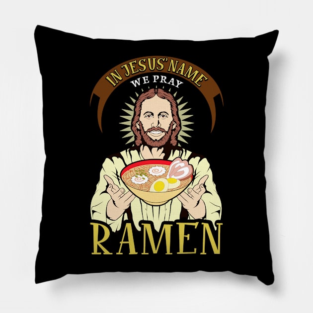 Ramen Lover Humor Pillow by KsuAnn