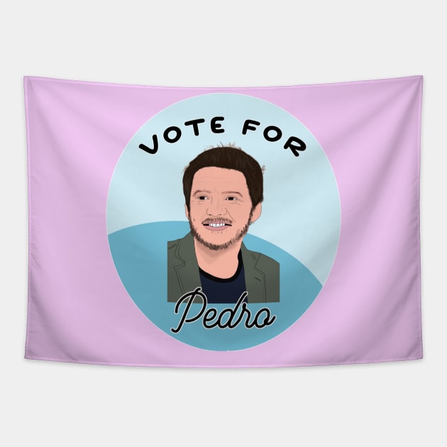 Vote for Pedro Pascal Tapestry by Tiny Baker