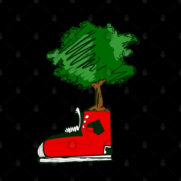 A tree that grew from a shoe by Stephanie Kennedy 