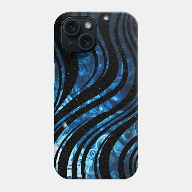 Texture mix blue Phone Case by cloudart2868