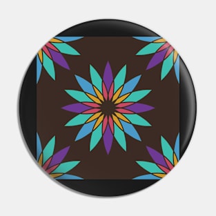 Retro Floral Pin