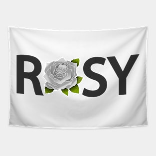 Rosy typography design Tapestry