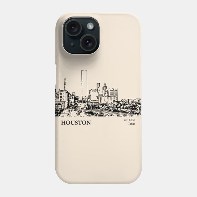 Houston - Texas Phone Case by Lakeric