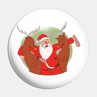 Drunk Santa Pin