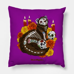 Dia de los Muertos: Ferret Pillow