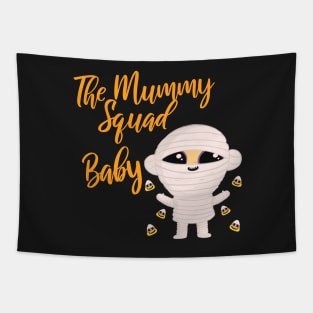 Baby Family Matching Halloween The Mummy squad graphic Tees Tapestry