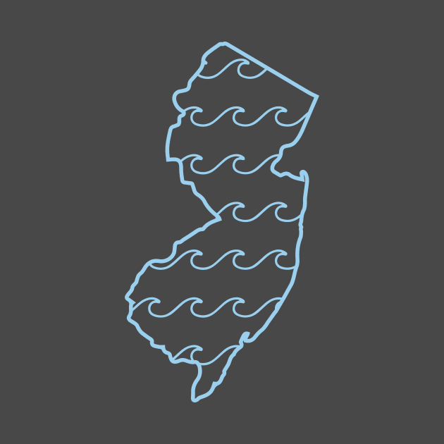 Jersey Waves Sky Blue by SteveDesigns