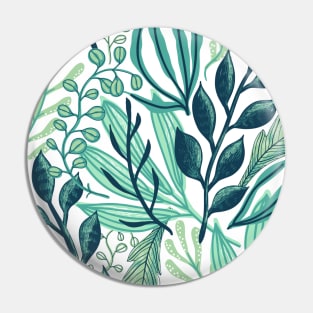 Green Plant pattern Pin