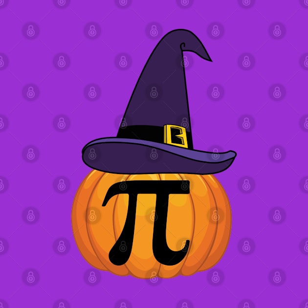 Pumpkin pi math with Witch Hat design by madani04