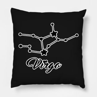 Virgo Zodiac Constellation Design Pillow