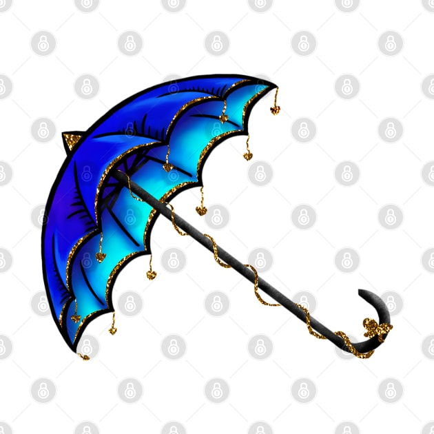 Blue Umbrella by Hafsa_Aly