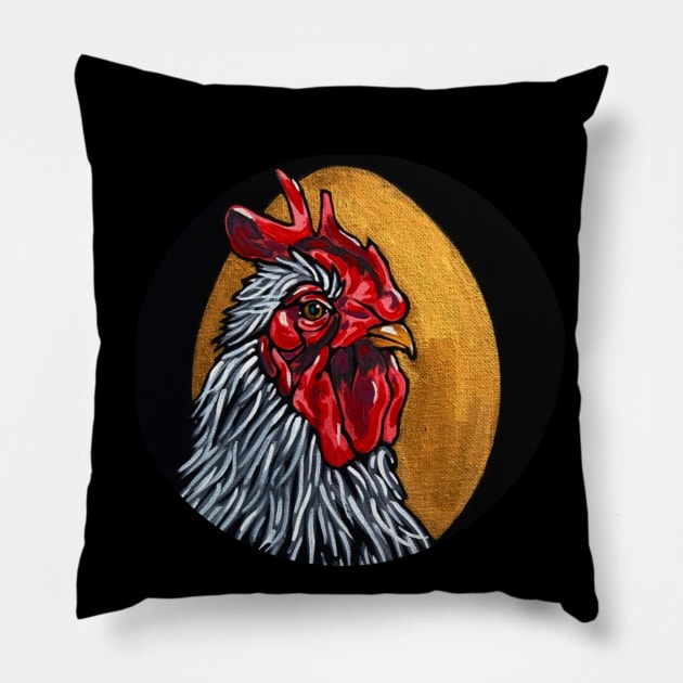 Regal Rooster Pillow by KrissyK